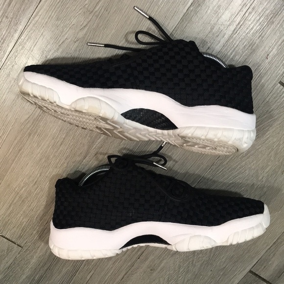 JORDAN AIR JORDAN FUTURE LOW BlACK SNEAKERS SIZE 10 - Picture 7 of 10